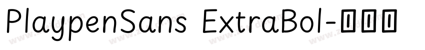 PlaypenSans ExtraBol字体转换 PlaypenSans ExtraBol字体转换